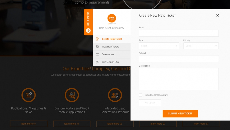 Announcing The New Npg Help Desk Widget