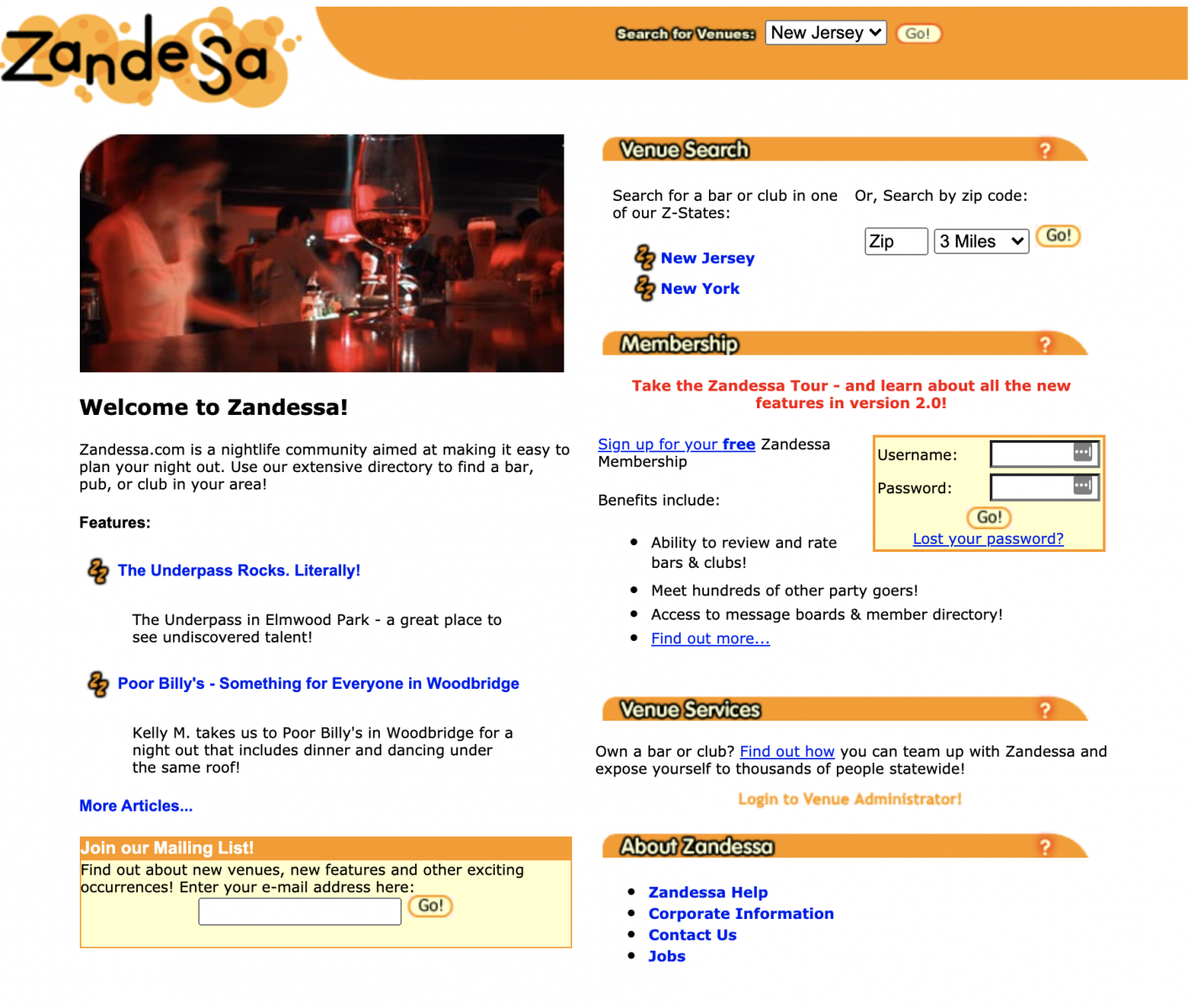 Zandessa.com - Our early social network.