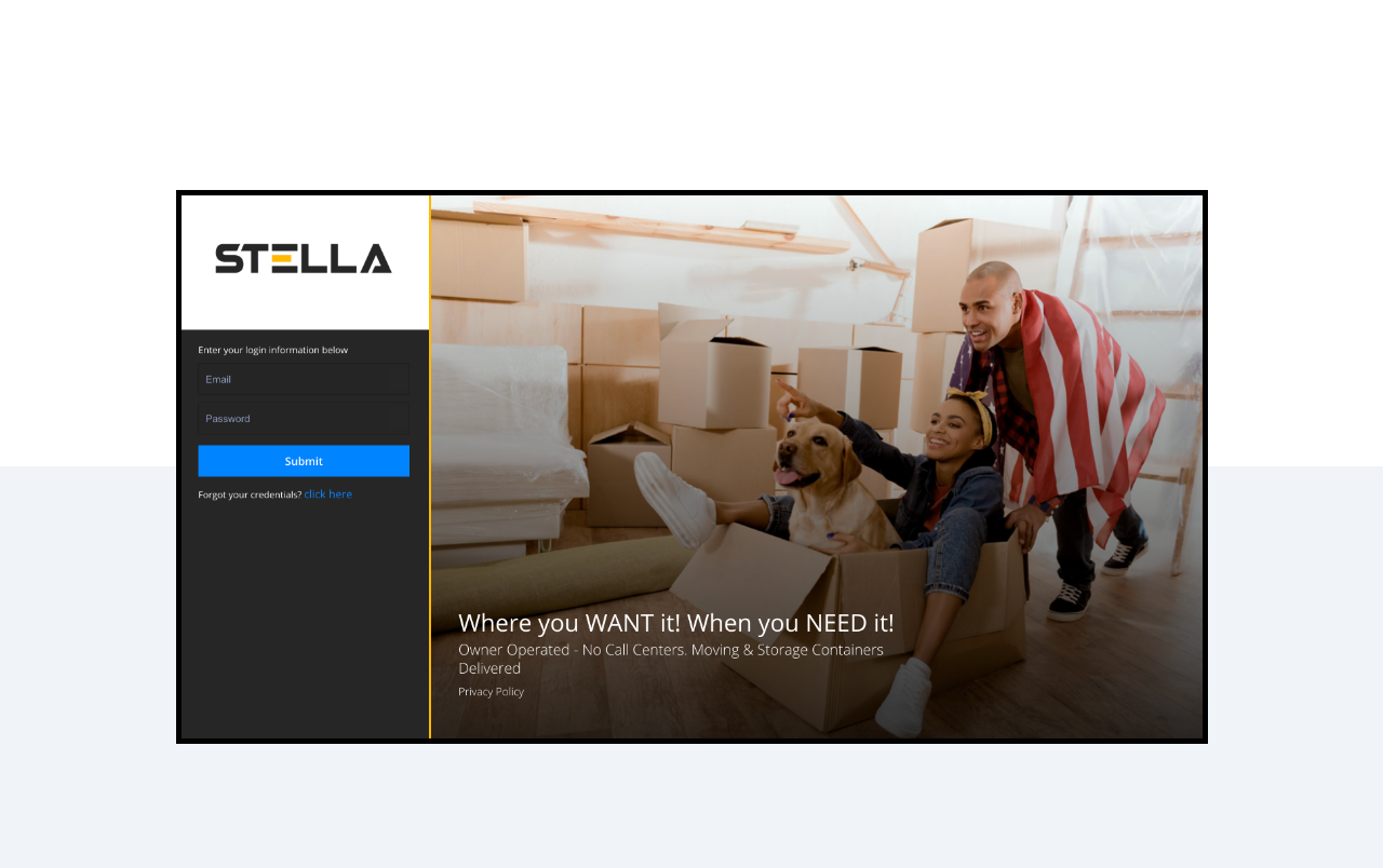 Stella Dashboard Screenshot